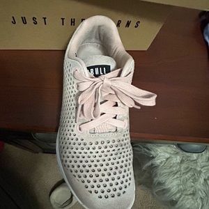 Nobull Blush White Suede Trainer